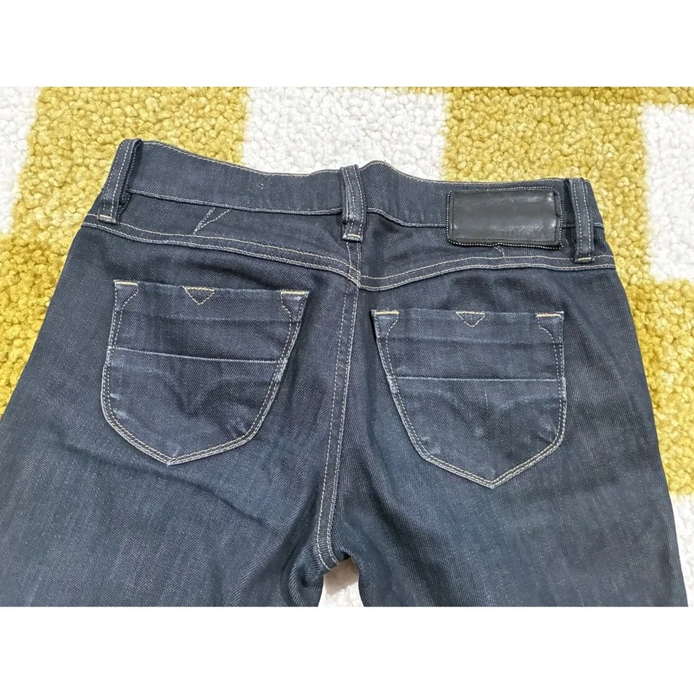 Diesel Livy Slim Straight Dark Wash Jeans Womens Size‎ 25 W25 L32 Stretch Denim